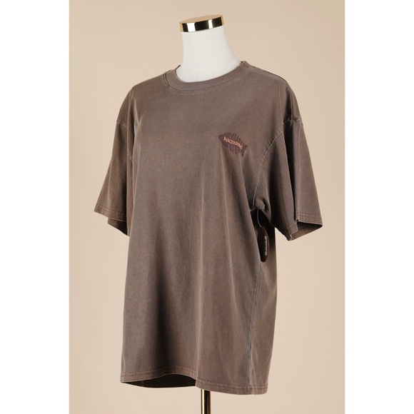 Sz M Maui And Sons Sultan Sea Pigment Wash T Shirt In Mauve NWT - Picture 1 of 5